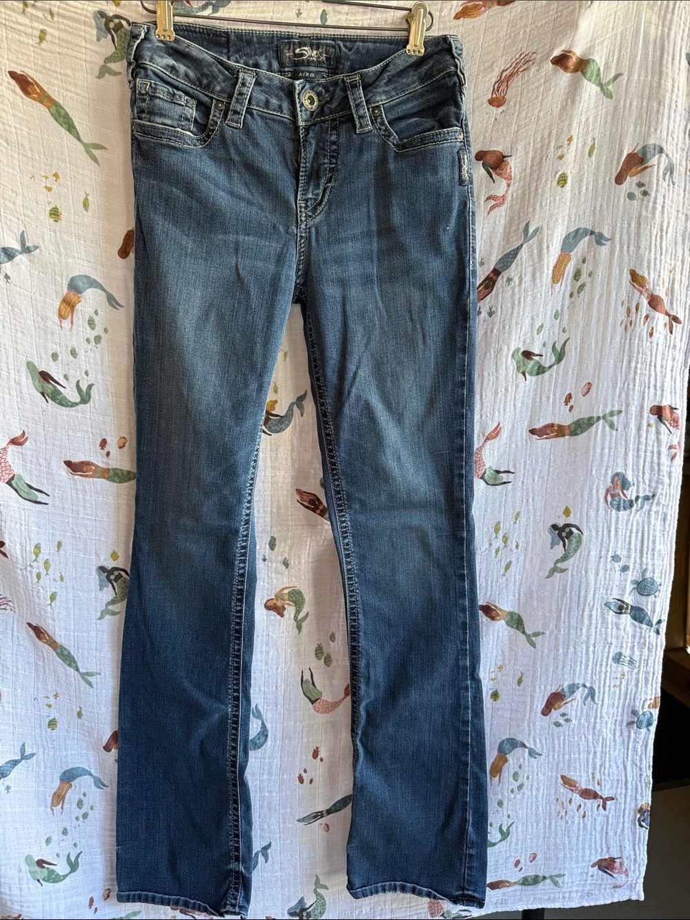 Aiko Slim Silver Jeans